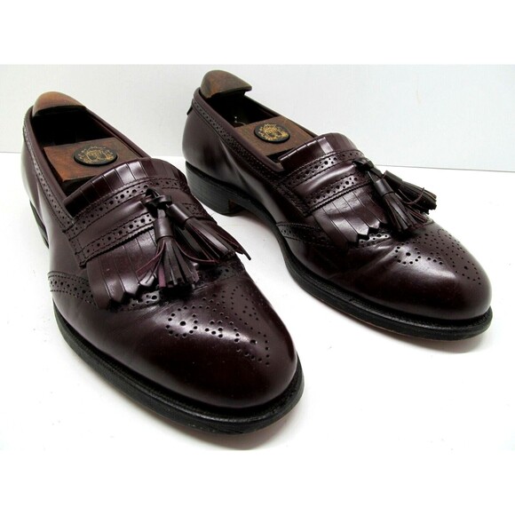 Allen Edmonds Bridgeton Leather Tasseled Loafers Mens Size US 10.5 B - Picture 1 of 12